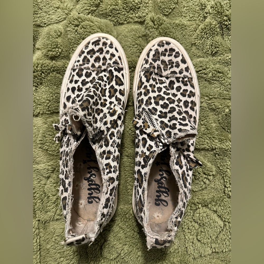 Gypsy Jazz leopard print zipper shoes
